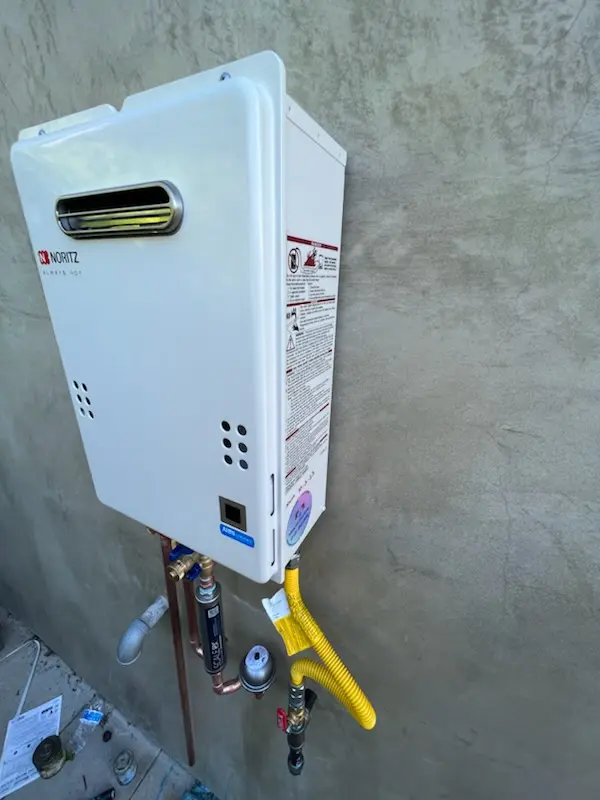 Tankless water heater installation for Shandra Estates homes